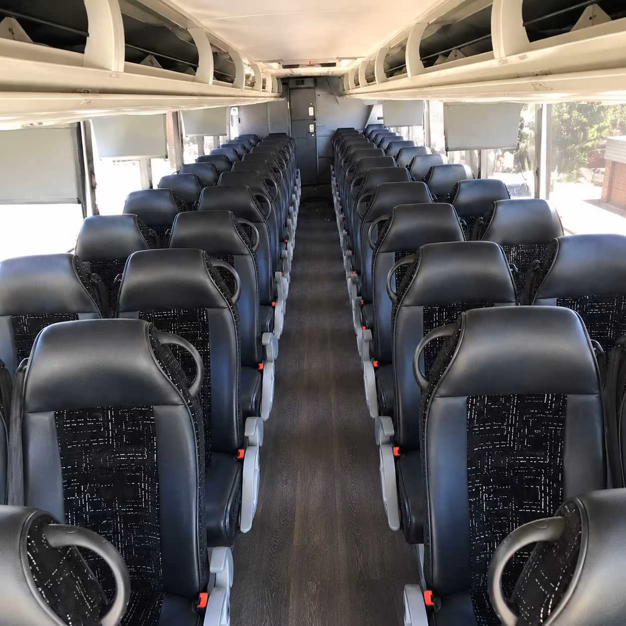 56 passenger charter bus interior