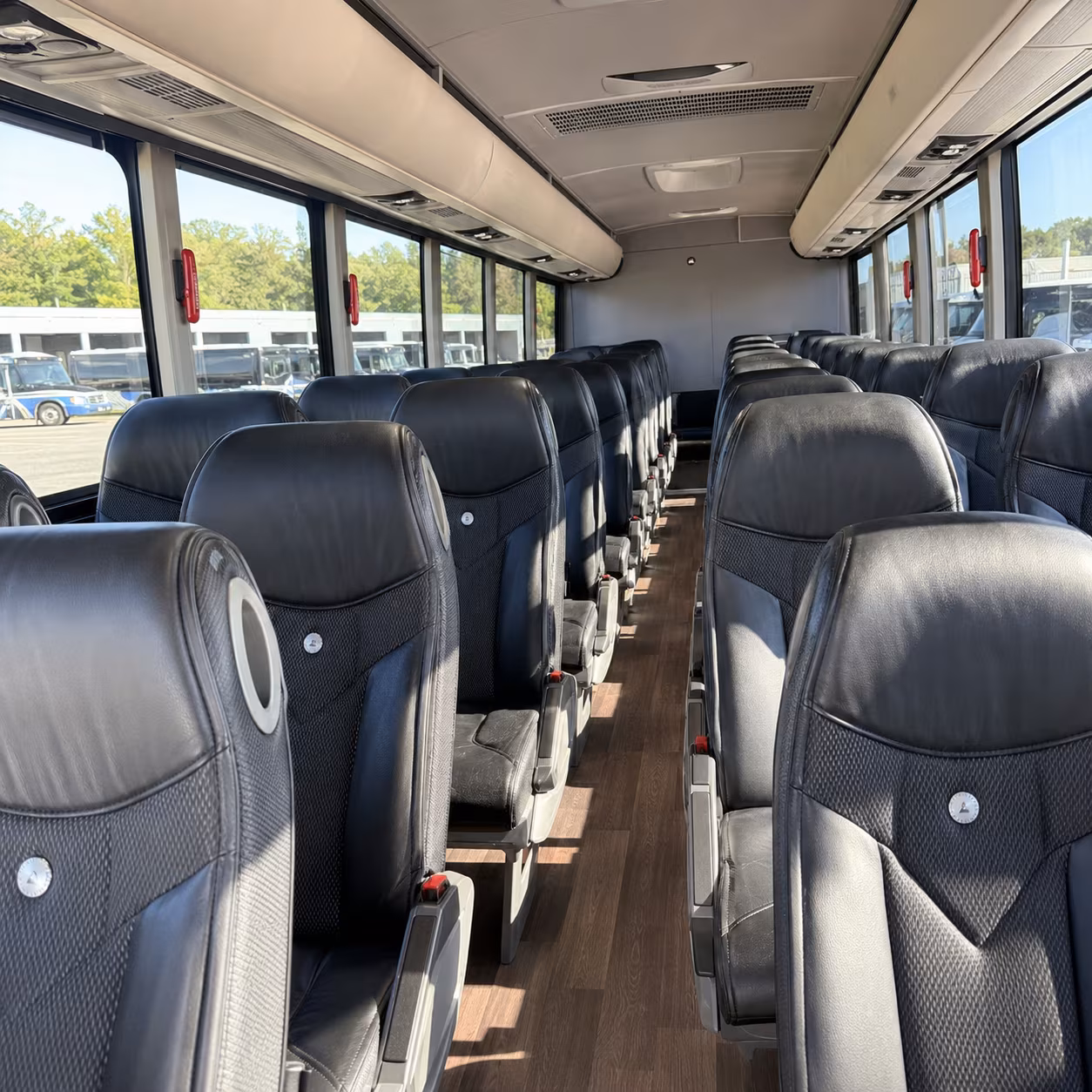 charter buses for bryant high school and central high school prom groups