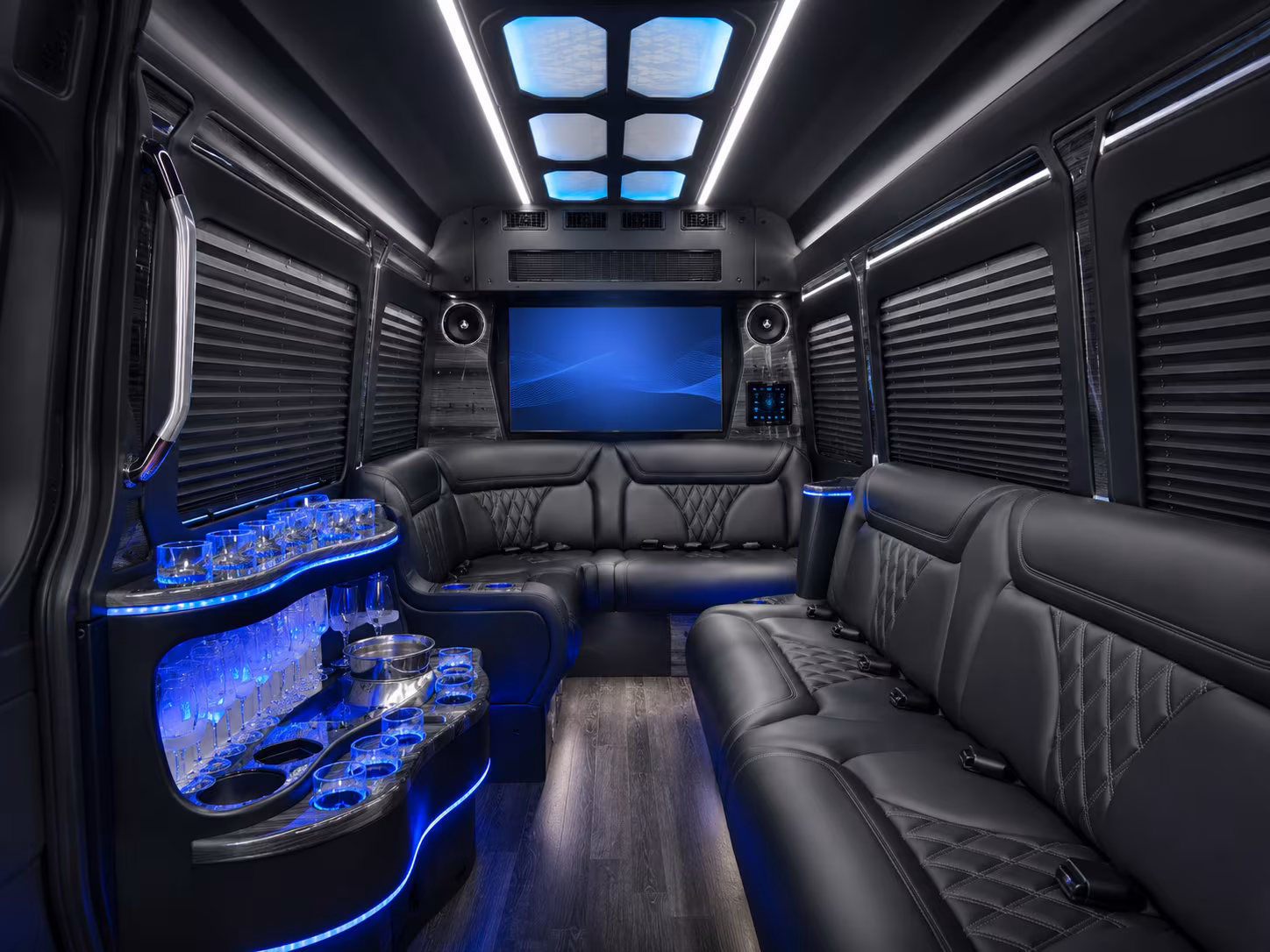 tuscaloosa 25 passenger party bus inside