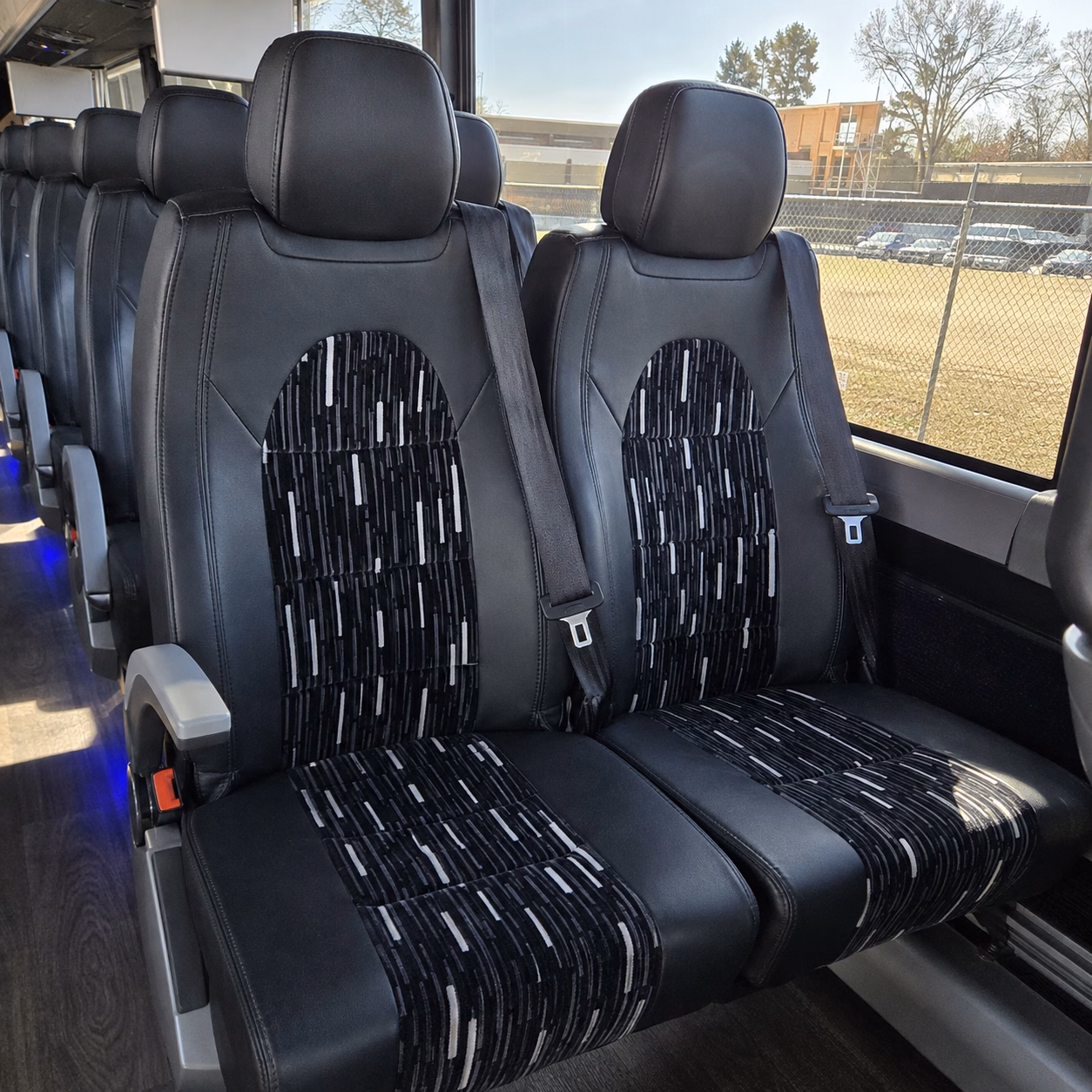 tuscaloosa charter bus rental interior