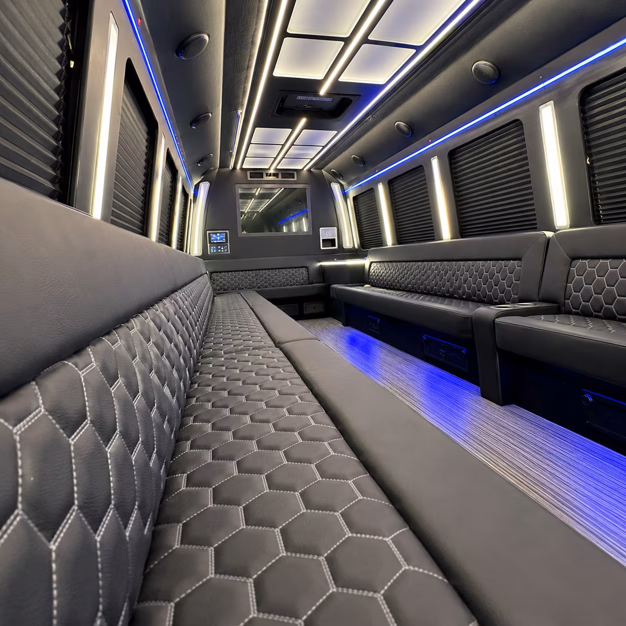 tuscaloosa party bus rental interior
